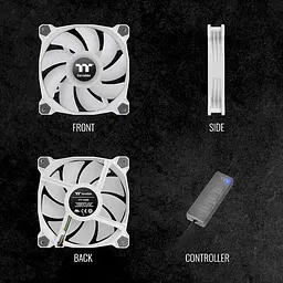 Вентилятор Thermaltake Pure Duo 12 ARGB Sync Radiator Fan 2-Fan Pack White (CL-F097-PL12SW-A) - мініатюра 5
