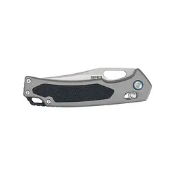 Ніж складаний туристичний SRM Retriever 9203-AK (9 см) 140Cr / G10 чорно-сірий - мініатюра 7