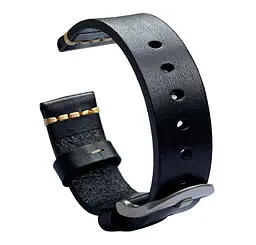 Шкіряний ремінець Primolux C052B Steel buckle для годинника Samsung Galaxy Watch 3 45 мм (SM-R840) Black - мініатюра 6