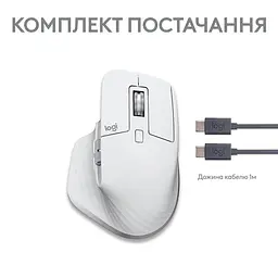 Миша бездротова Logitech MX Master 3S For Mac Pale Grey (910-006572) - мініатюра 6