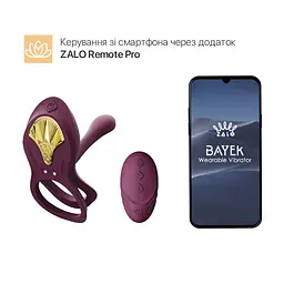 Смарт-ерекційне кільце Zalo BAYEK Velvet Purple - мініатюра 2