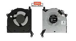 Вентилятор Lenovo кулер для моделей ноутбука Legion 5, 15ARH05, 82B5, 5, 15IMH05H 81Y6, 5, 17IMH05, 5, 17IMH05H (GPU Fan) DC28000FCV2, 5V, 4pin