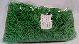 Банківські гумки, Plast, №40, зелені, 1,5 мм, діаметр 40 мм, 1 кг, для пакування та в'язання зелені