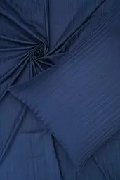 Комплект постільної білизни Good-Dream Страйп-сатин Dark Blu полуторний євро темно-синій (GDSSDBBS160220) - мініатюра 3