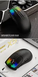 Миша бездротова Aattack SHARK X5 з акумулятором та підсвічуванням 2,4G+Bluetooth Black - мініатюра 3