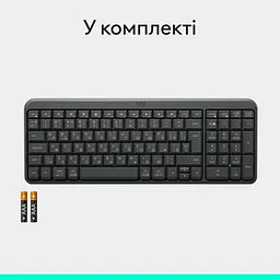 Клавіатура Logitech K250 Bluetooth Graphite (920-013822) - мініатюра 9