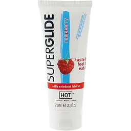 Лубрикант на водній основі Hot Edibles Superglide Lube малина 75 мл