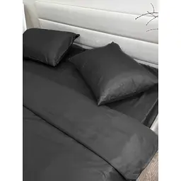 Комплект постільної білизни Ecotton Black євро полісатин чорний (25187) - мініатюра 2