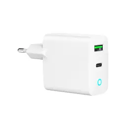 Зарядний пристрій Gembird 1xUSB-A + 1 Type-C (PD20Вт + QC3.0 18Вт) white (TA-UC-PDQC20L-W-01) - мініатюра 5