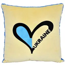 Подушка TIGRES Ukraine 33*33*11см бежевий арт.ПД-0440