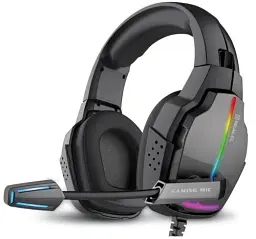 Навушники REAL-EL GDX-7780 Surround 7.1, Black, RGB, USB, накладні, мікрофон, кабель 2.2 м