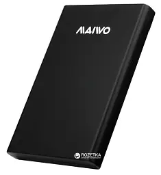 Кишеня Maiwo зовнішня для 2.5″ SATA/SSD HDD через USB3.0 безгвинтів. засувне кріплення пластик чорн. (K2568 чорний)