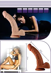 Фалоімітатор Lovetoy Real Extreme 22 см тілесний - мініатюра 6