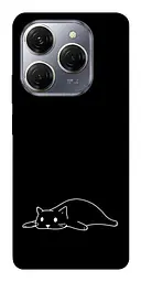 TPU чохол Demsky Lazy cat для TECNO Spark 20 Pro