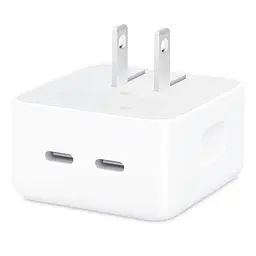 Зарядний пристрій адаптер блок Apple 35 W Dual USB-C Port Compact Power Adapter (MNWM3)