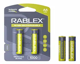 АКБ Rablex HR6 1000mAh AA (2 на блістері)