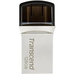Флеш-накопичувач Transcend 128GB JetFlash 890 Silver USB 3.1/Type-C (TS128GJF890S)