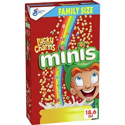 Сухий сніданок Lucky Charms Minis Cereal with Marshmallows Family Size 527г
