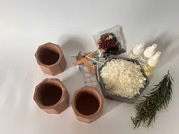 Подарунковий набір для створення 3 свічок CandleCraft Mini, коричневий - мініатюра 3