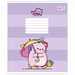 Набір зошитів Yes Pembe the cat 18 аркушів у клітинку 25 шт. (769090) - мініатюра 2