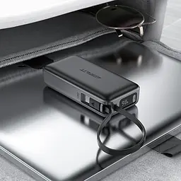 УМБ Acefast 10000mAh 30W PD USB-C witch cable, USB-A, Li-Pol, M7 Black - мініатюра 6