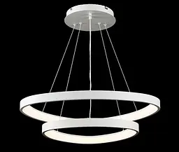 Люстра світлодіодна Splendid Ray L2550/650+450/2 LED, 2 лампи, регулювання світла, білий колір, сучасний стиль для дому - мініатюра 4