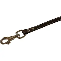 Шкіряний повідець Lucky Pet, 120х1 см, коричнево-бежевий - мініатюра 2