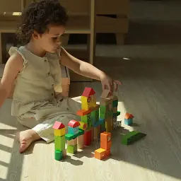 Дерев'яні кубики Viga Toys Зоопарк 50 шт. (50286) - мініатюра 5