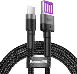 Кабель Baseus Cafule HW Quick Charging Cable USB to Type-C 40W 1m CATKLF-PG1 Black-Grey