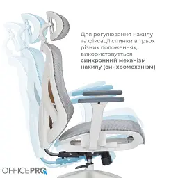 Офісне крісло OfficePro Atlas OC630-W-LG-LG (OC630-W-LG-LG) - мініатюра 11