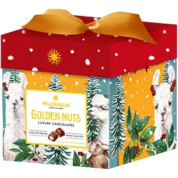 Цукерки Millennium Golden nuts Seasonal шоколадні з начинкою та цілими горіхами 150 г - мініатюра 3