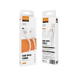 Кабель Aspor A125 Quick Charge USB – Micro (6A/1м)- білий - мініатюра 2
