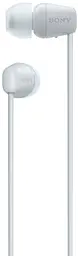 Навушники бездротові Sony WI-C100 White BT 5.0, IPX4, SBC, AAC, Wireless, Mic - мініатюра 2