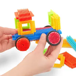 Конструктор-брістл Battat Lite Bristle Blocks Будівельник 36 деталей (BT3099Z) - мініатюра 6