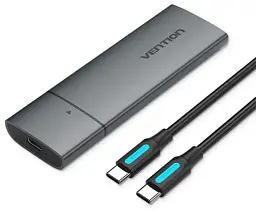 Кишеня для жорстких дисків Vention (KPEH0) для M.2 USB3.1 Type-C Black - мініатюра 2