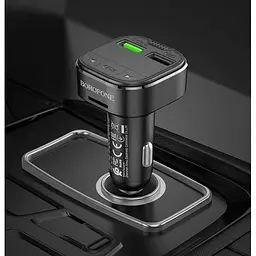 FM трансмітер модулятор Borofone BC43 Flash QC3.0 Bluetooth чорний - мініатюра 7
