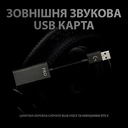 Навушники дротові Logitech G PRO X with Stand набір з підставкою (991-000358) чорні - мініатюра 9