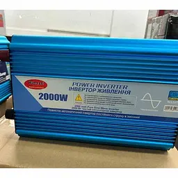 Інвертор перетворювач напруги автомобільний з чистою синусоїдою WimpeX WX-2010 2000 W 12/220 V - мініатюра 3