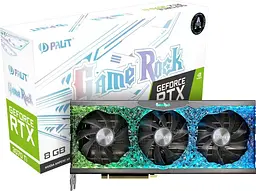 Відеокарта Palit RTX 3070Ti 8Gb GameRock (NED307T019P2-1047G) (GDDR6X, 256 bit, PCI-E v4.0) Б/в - мініатюра 7