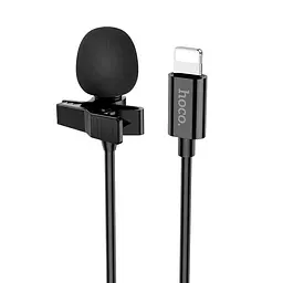 Мікрофон петличний L14 Lightning (2m) Black Hoco teh0029545