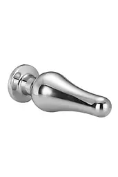 Анальна пробка Gleaming Love Pleasure Plug M 11 см (срібляста) - мініатюра 4