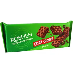 Вафлі Roshen Wafers Sandwich Extra Crunch Choco 142 г (917336) - мініатюра 3