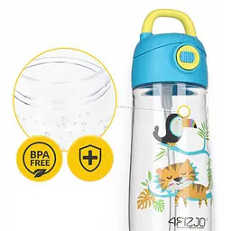 Пляшка для води дитяча 4FIZJO 550 мл Mix (P-5905973403702) - мініатюра 6
