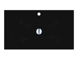 Умивальник Miraggio JESSEL 800 BLACK (0002602) Mirasoft, Матовий, Накладний/Врізний, Чорний - мініатюра 3