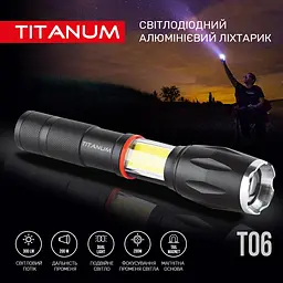 Ліхтар портативний Videx Titanum 300 Lm 6500 K (TLF-T06) - мініатюра 3