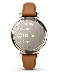 Смарт-годинник Garmin Lily 2 Cream Gold with Tan Leather Band (010-02839-60) - мініатюра 6
