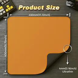 Ігровий килимок Attack Shark CM02 / 40*45 см / Orange - мініатюра 8