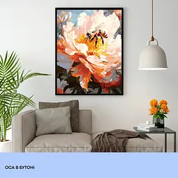 Набір для розпису по номерах "Оса в бутоні" 40*50 см, IDEA2-GX47759, ТМ "99IDEAS" - мініатюра 3