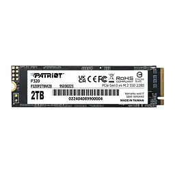 SSD диск M.2 Patriot P320 2TB NVMe 2280 Gen3.0 x4 3D TLC P320P2TBM28 - мініатюра 2
