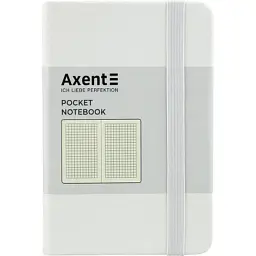 Книга записна Axent Partner 95х140 мм у клітинку 96 аркушів біла (8301-21-A)